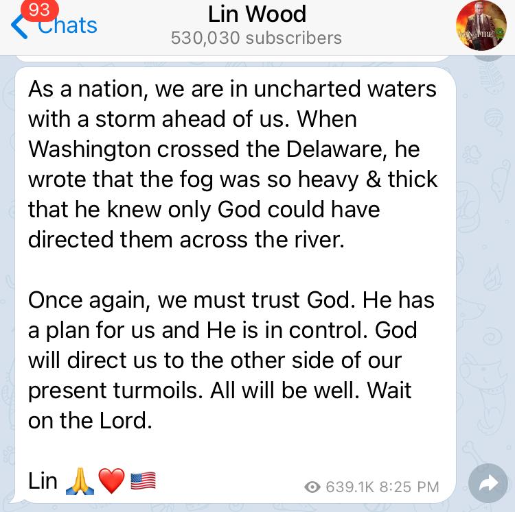 lin wood telegram